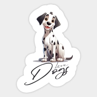 Dalmatian Dog Sticker